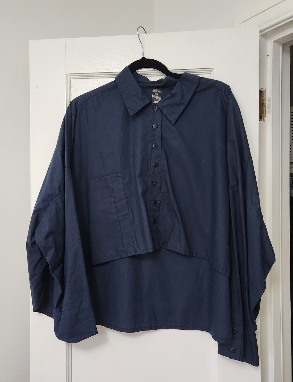 Kaliyana Artwear Oversized Navy Button Up OS